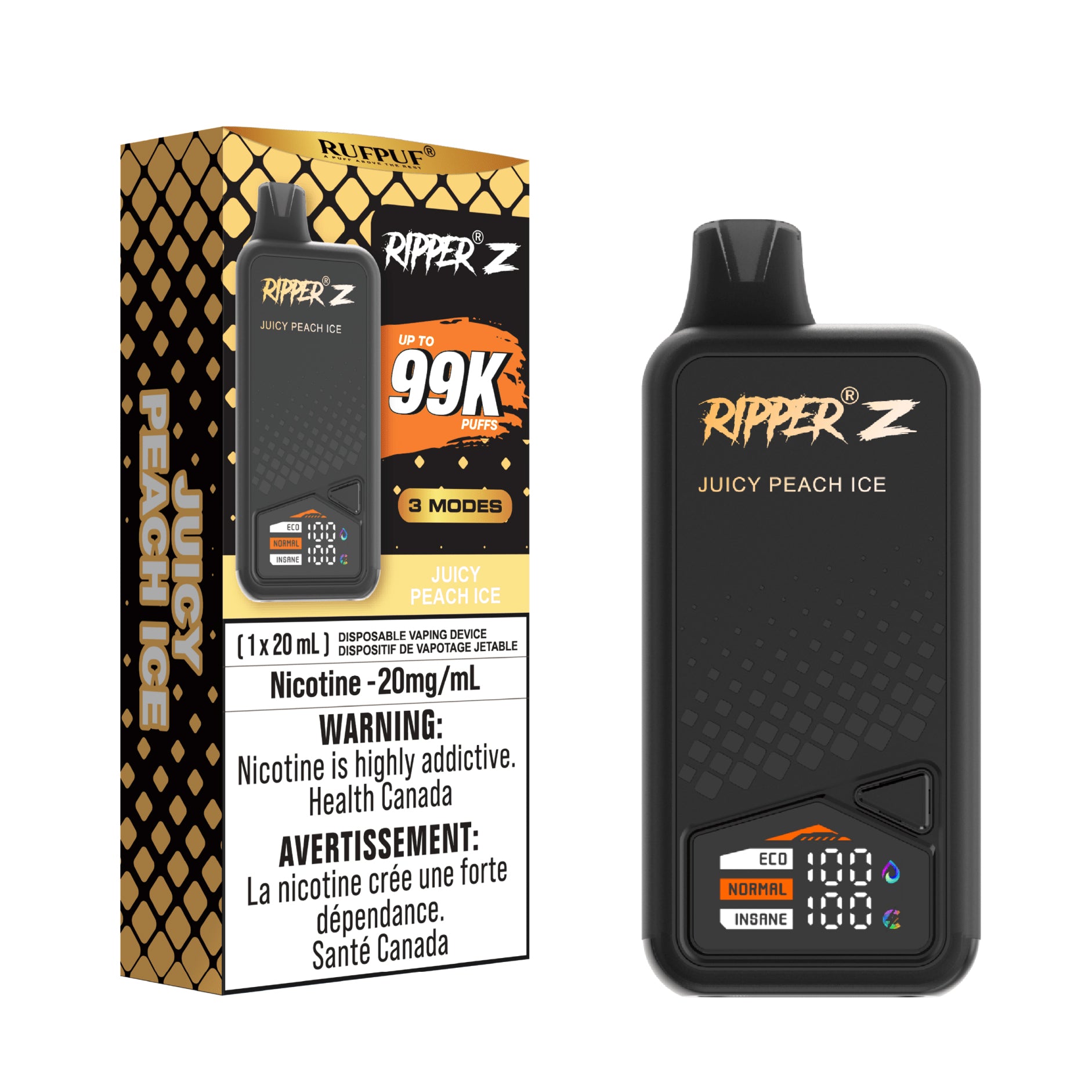 Juicy Peach Ice Ripper Z Disposable