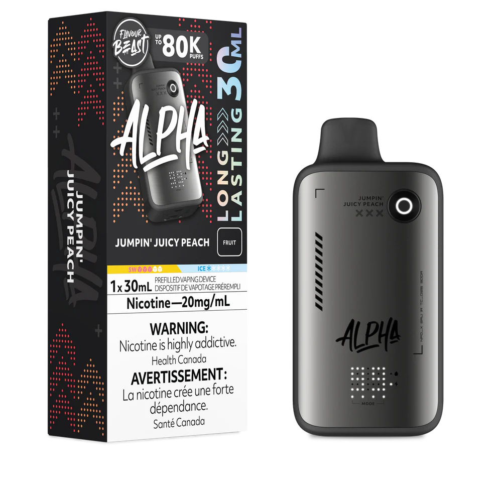 Jumpin' Juicy Peach Flavour Beast Alpha 30mL Disposable