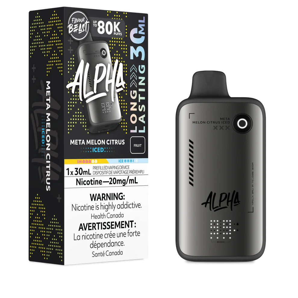 Meta Melon Citrus Iced Flavour Beast Alpha 30mL Disposable