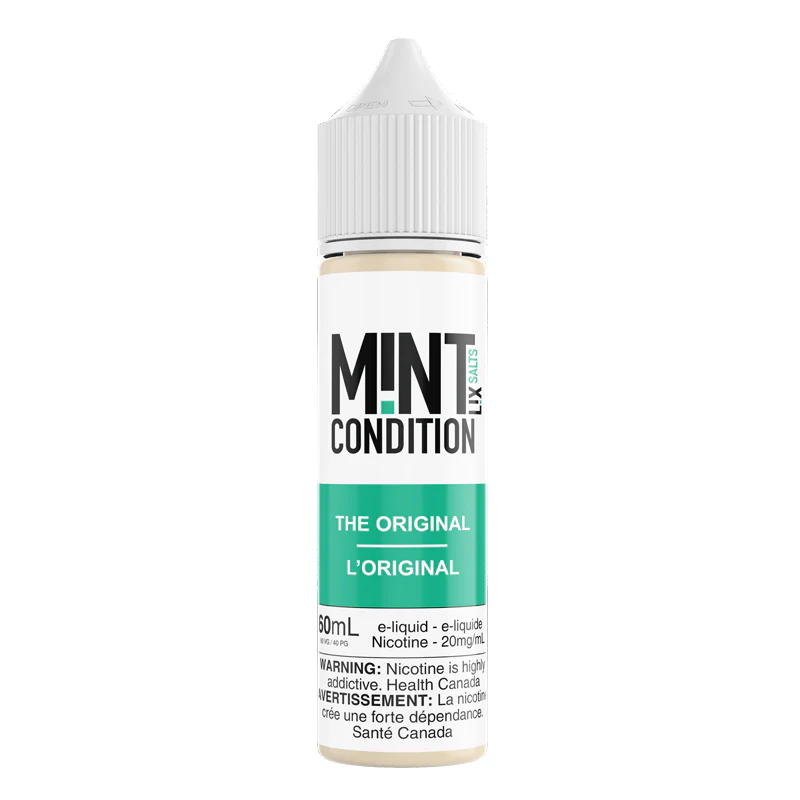 60ml bottle of Mint Condition e-liquid