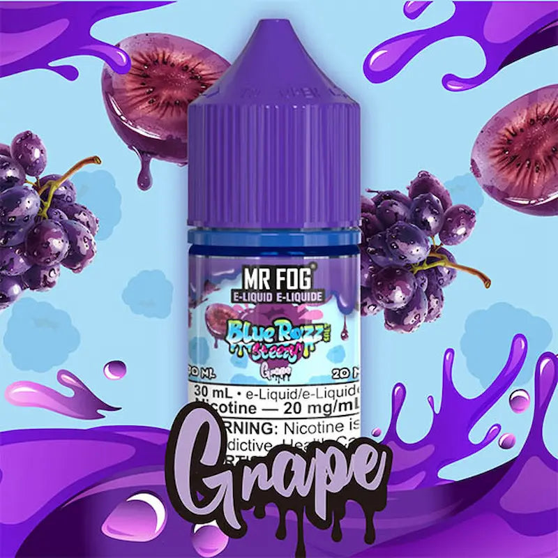 Mr Fog Blue Razz Steezy Grape 30mL Salt Nic