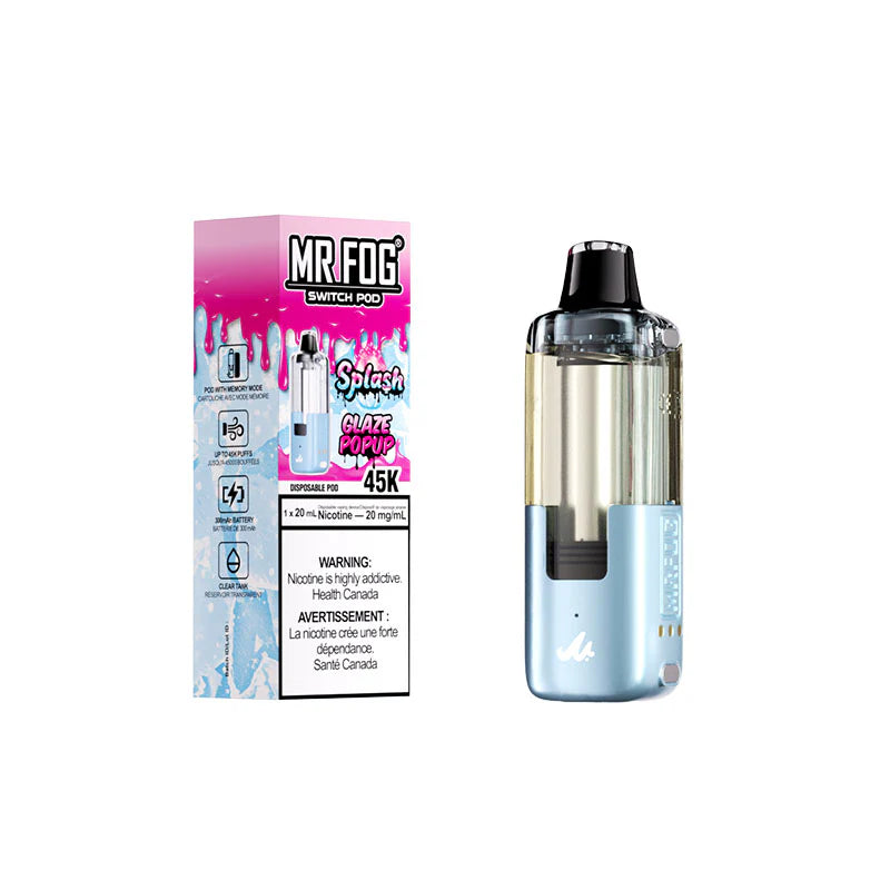 MR FOG vape device and packaging on a white background