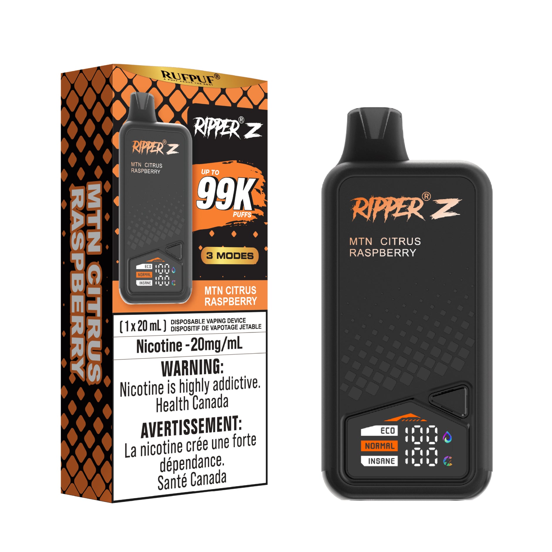 MTN Citrus Raspberry Ripper Z Disposable