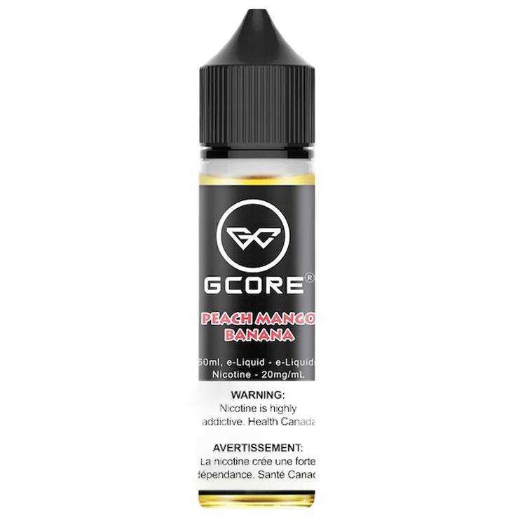 Peach Mango Banana Gcore 60mL Salt Nic
