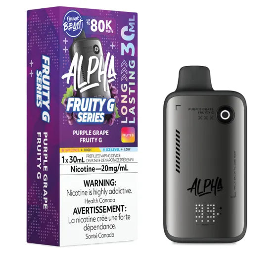 Purple Grape Fruity G Flavour Beast Alpha 30mL Disposable