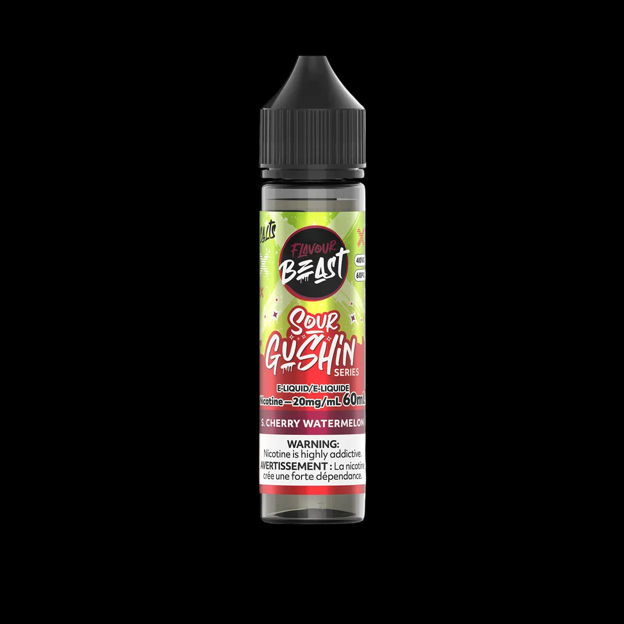 Sour Gushin S. Cherry Watermelon Flavour Beast 60mL Salt