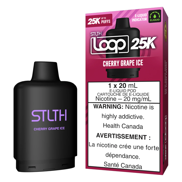 Cherry Grape Ice STLTH LOOP 25K Pod