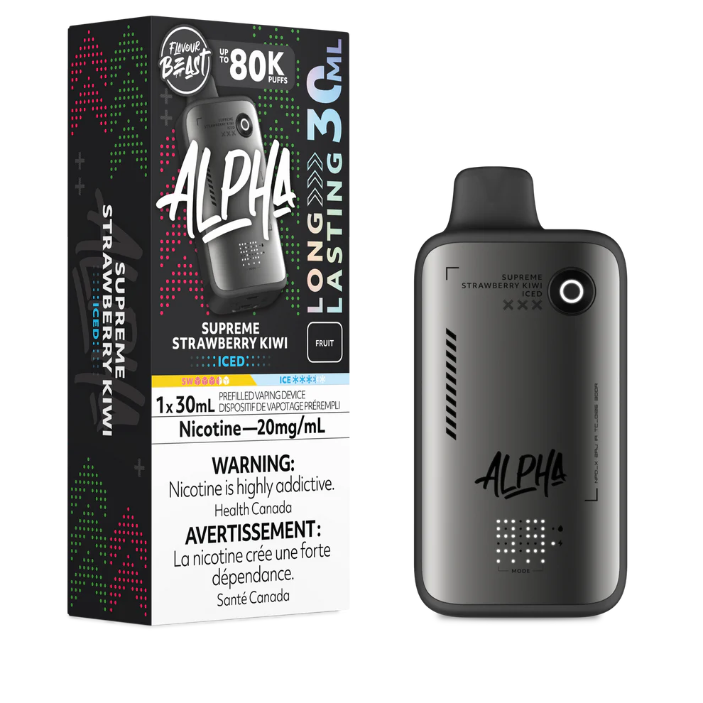 Supreme Strawberry Kiwi Iced Flavour Beast Alpha 30mL Disposable