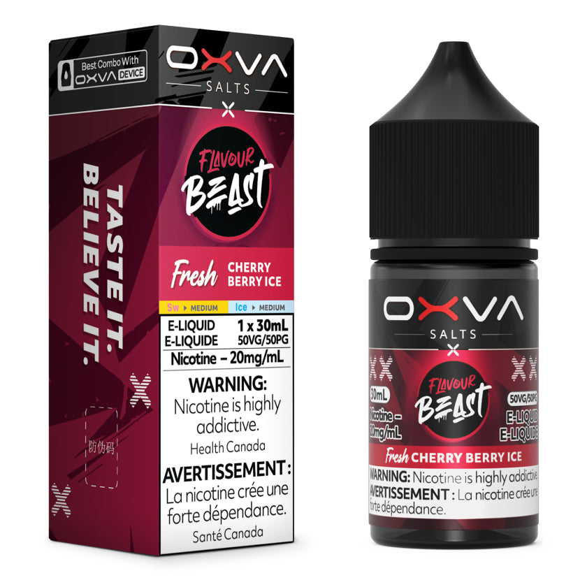 FRESH CHERRY BERRY ICE - FLAVOUR BEAST x OXVA E-LIQUID 30ML [PROV]