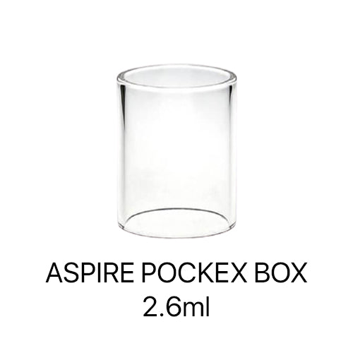 ASPIRE POCKEX BOX REPLACEMENT GLASS 2.6ML-Aspire-Gas City Vapes