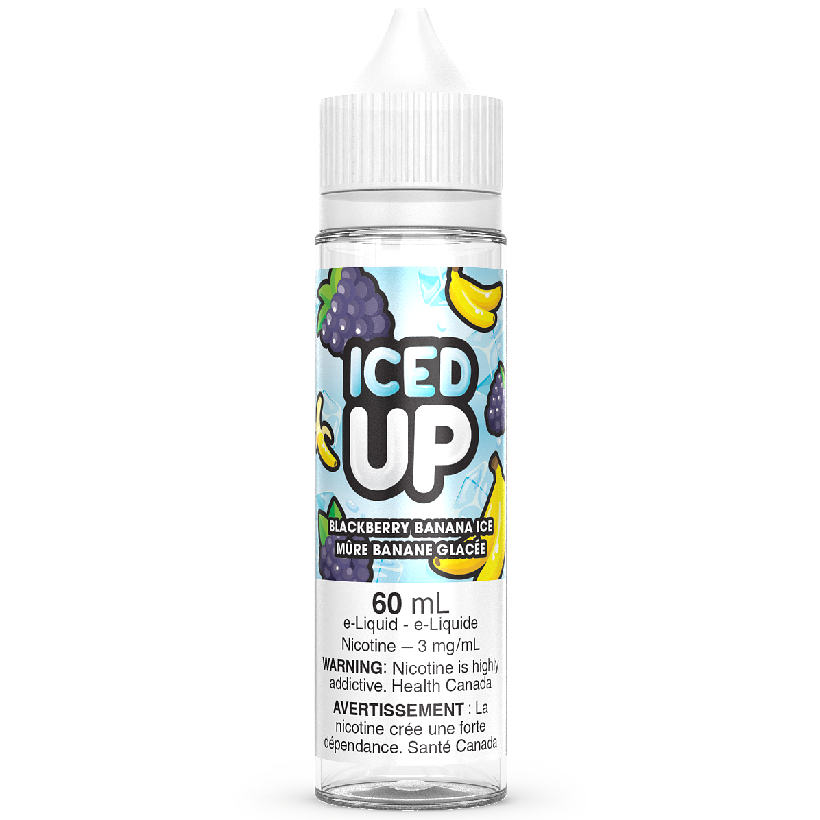BLACKBERRY BANANA ICE - ICED UP 60ML-ICED UP E-LIQUID-Gas City Vapes