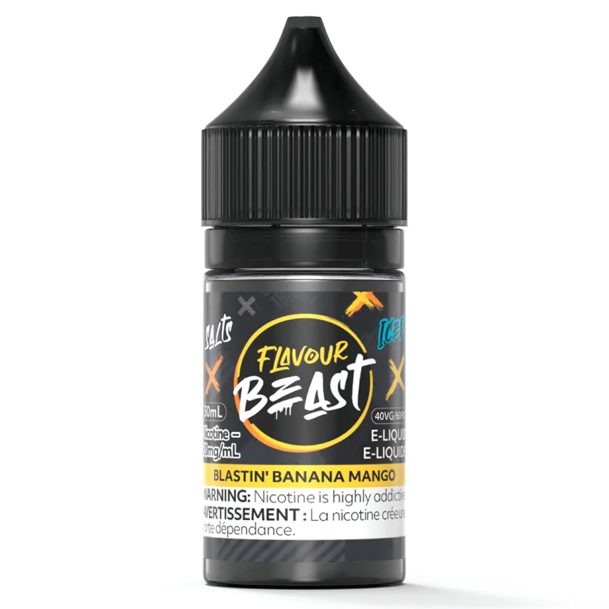 BLASTIN' BANANA MANGO ICED - FLAVOUR BEAST SALT 30ML-FLAVOUR BEAST SALTS-Gas City Vapes