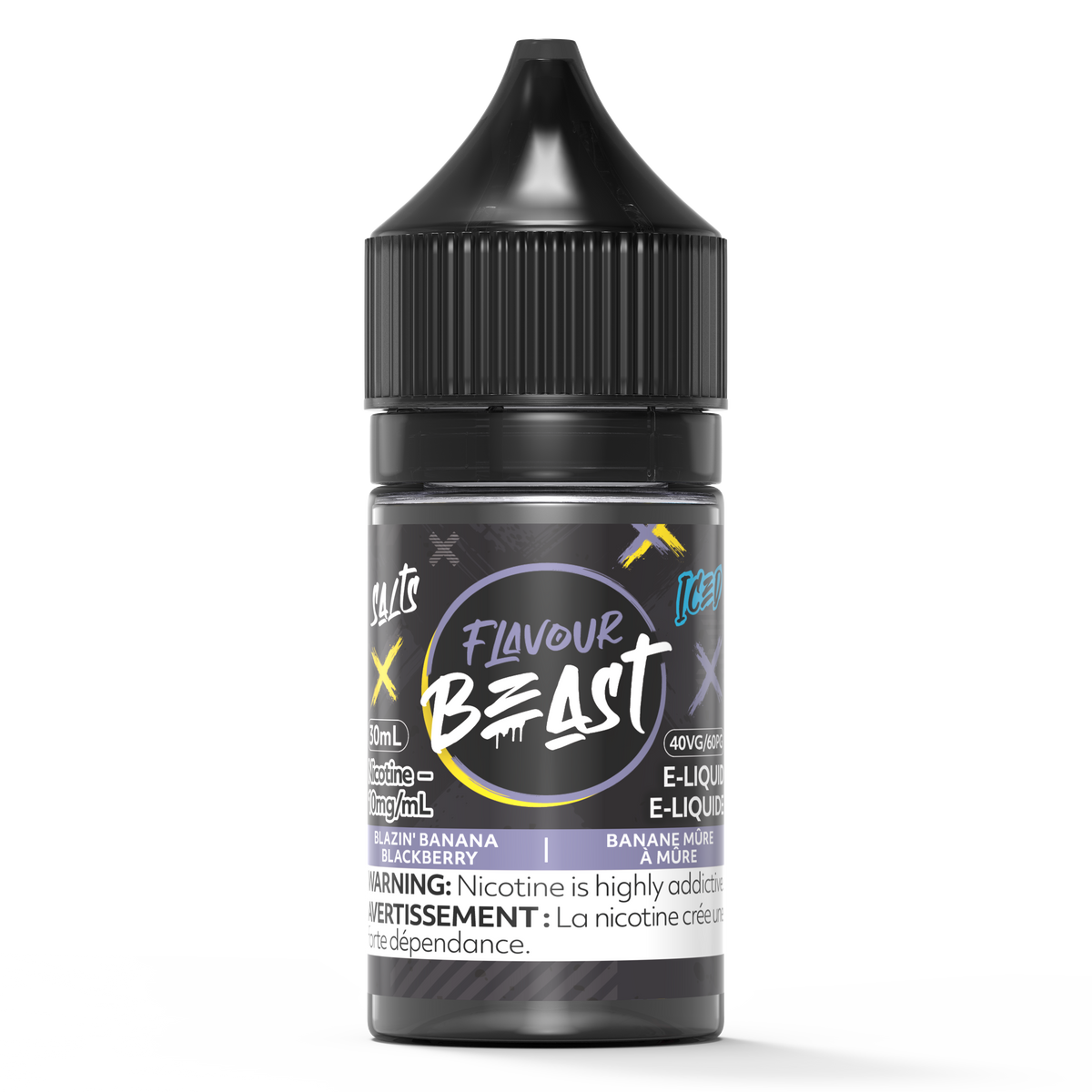Blackberry Banana Iced Flavour Beast Nic Salt 30mL