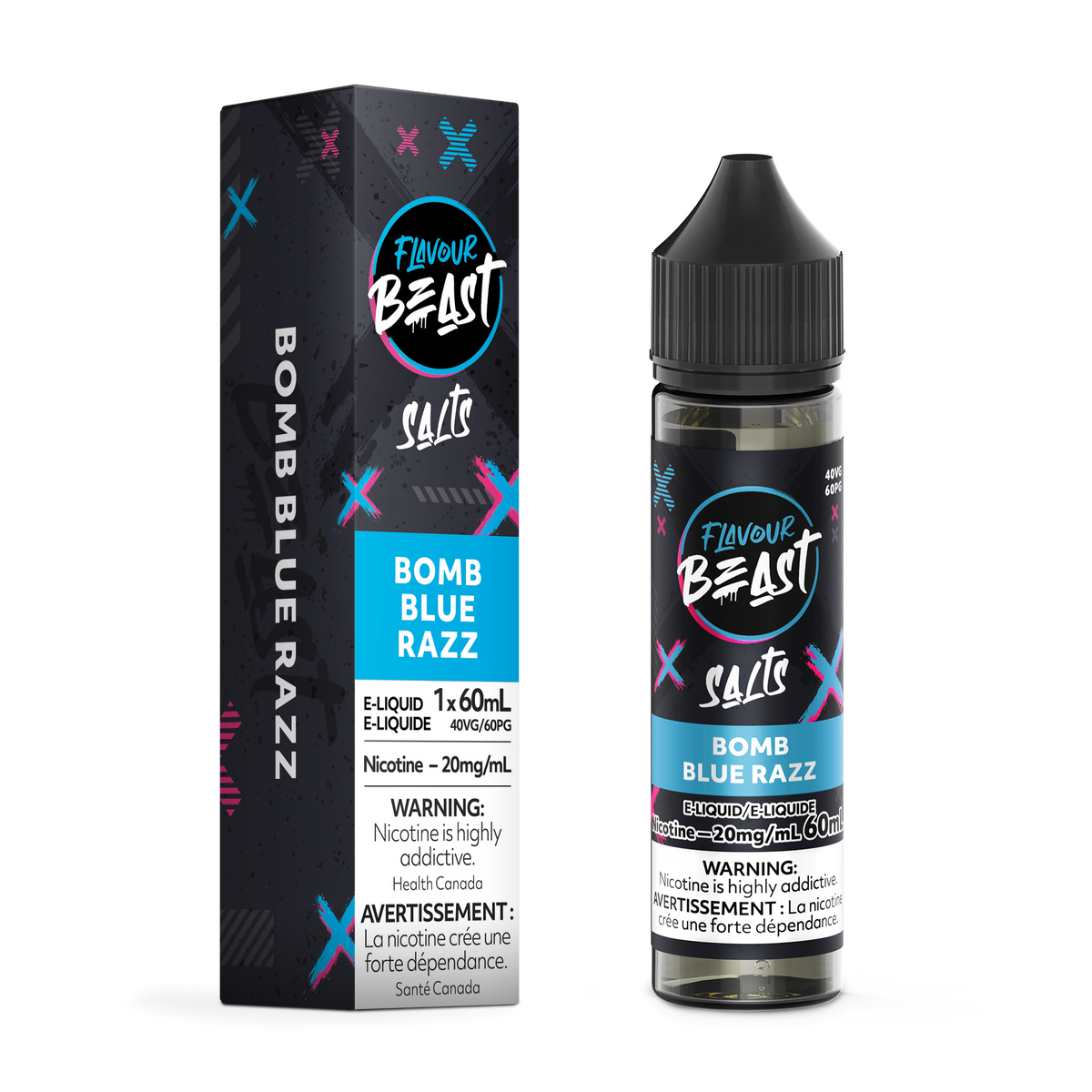 BOMB BLUE RAZZ - FLAVOUR BEAST SALT 60ML-FLAVOUR BEAST SALTS-Gas City Vapes