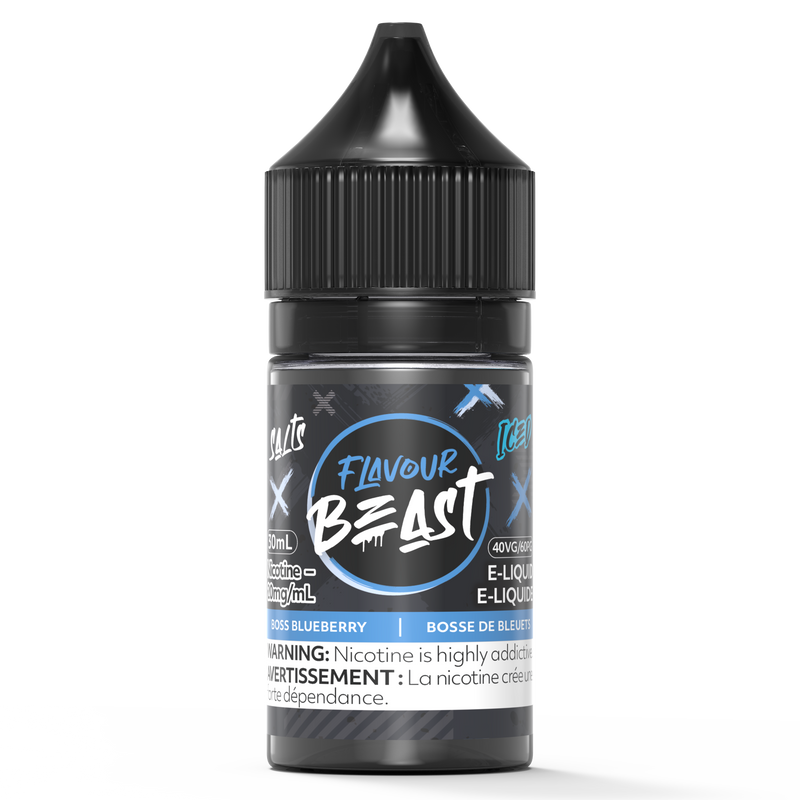 BOSS BLUEBERRY ICED - FLAVOUR BEAST SALT 30ML-FLAVOUR BEAST SALTS-Gas City Vapes