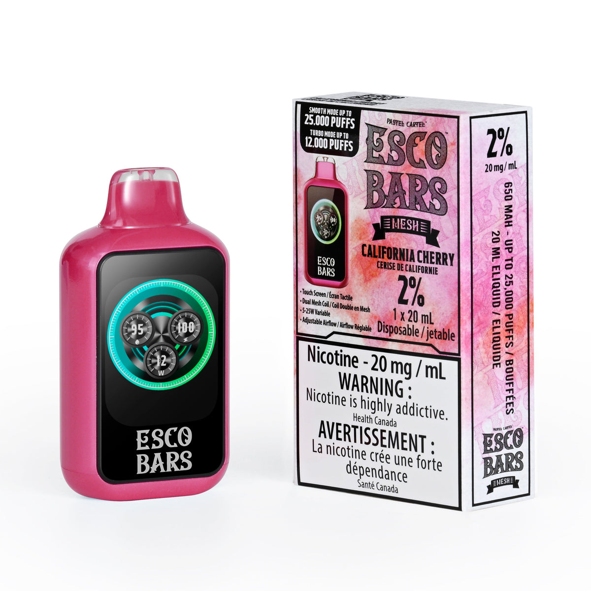 ESCO BAR CALIFORNIA CHERRY DISPOSABLE VAPE