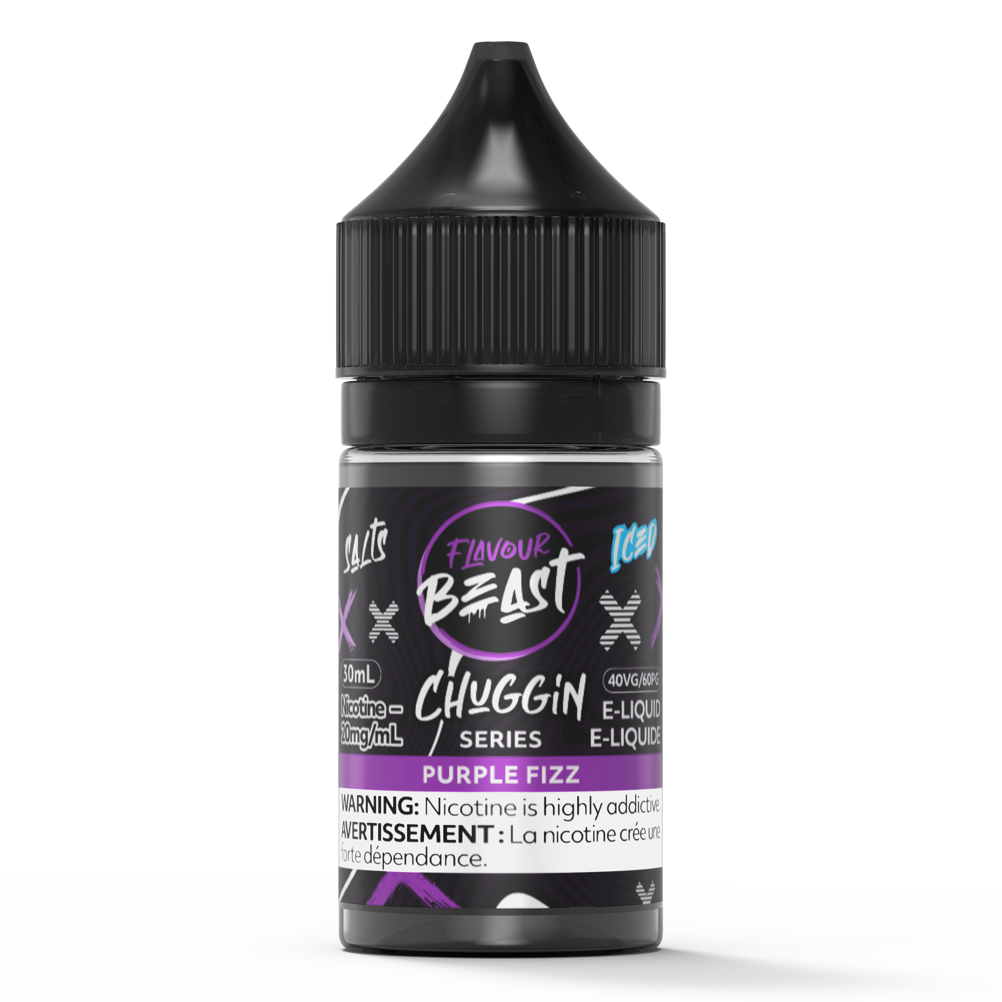 CHUGGIN PURPLE FIZZ - FLAVOUR BEAST 30ML-FLAVOUR BEAST SALTS-Gas City Vapes