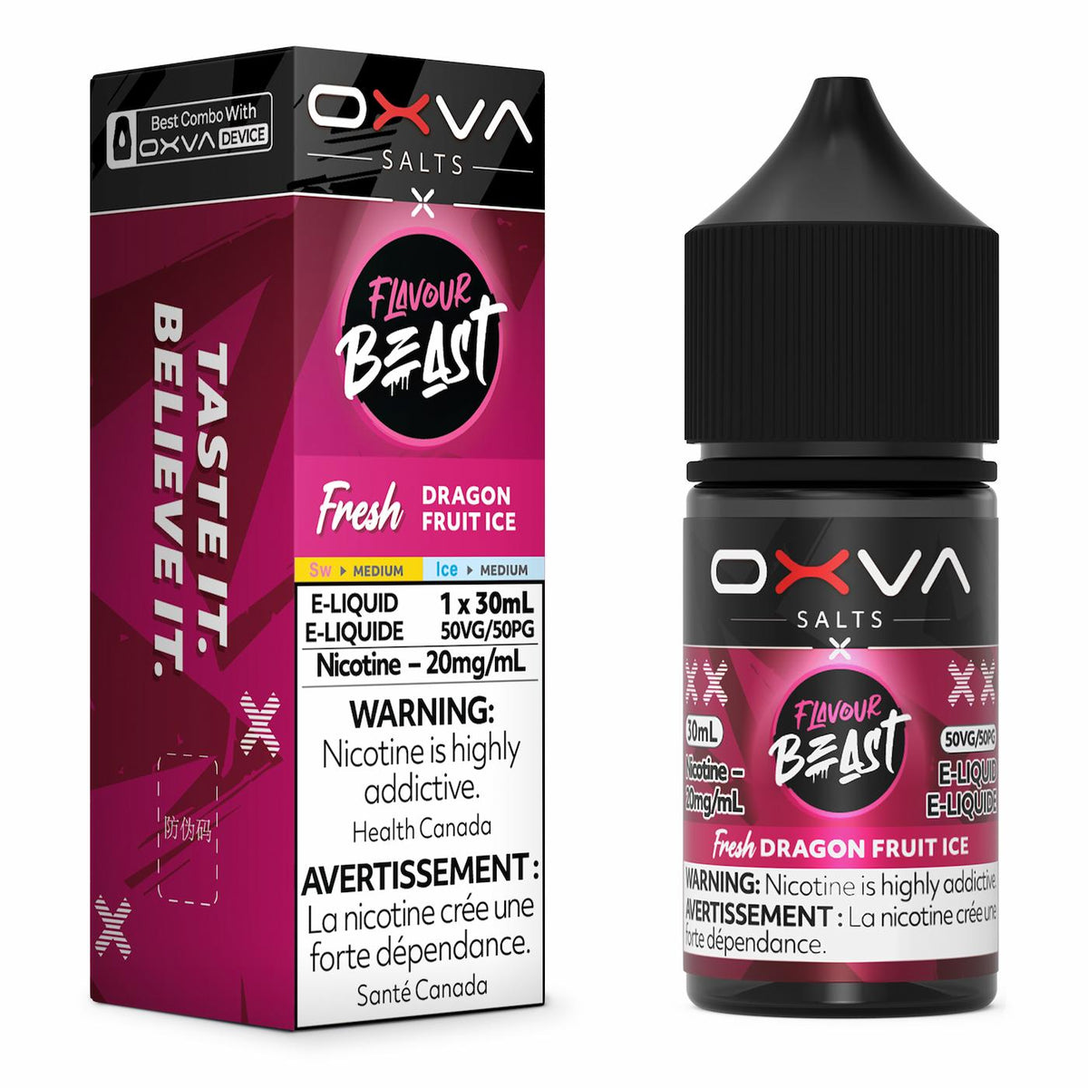FRESH DRAGON FRUIT ICE - FLAVOUR BEAST x OXVA E-LIQUID 30ML [PROV]