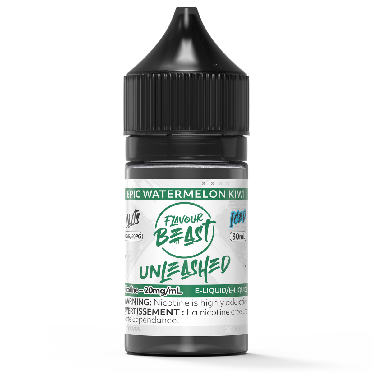 EPIC WATERMELON KIWI - FLAVOUR BEAST UNLEASHED SALT 30ML-FLAVOUR BEAST UNLEASHED SALT-Gas City Vapes