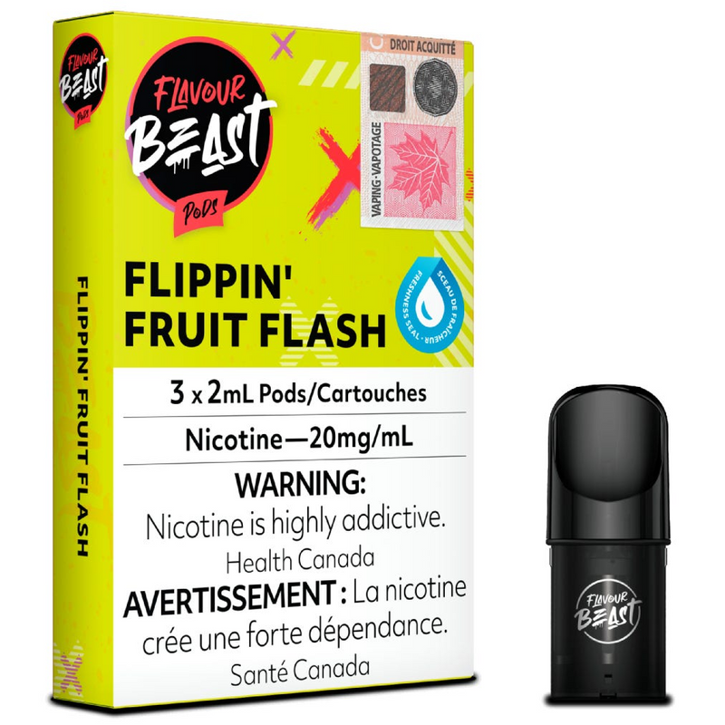 FLAVOUR BEAST POD PACK - FLIPPIN' FRUIT FLASH-FLAVOUR BEAST PODS-Gas City Vapes