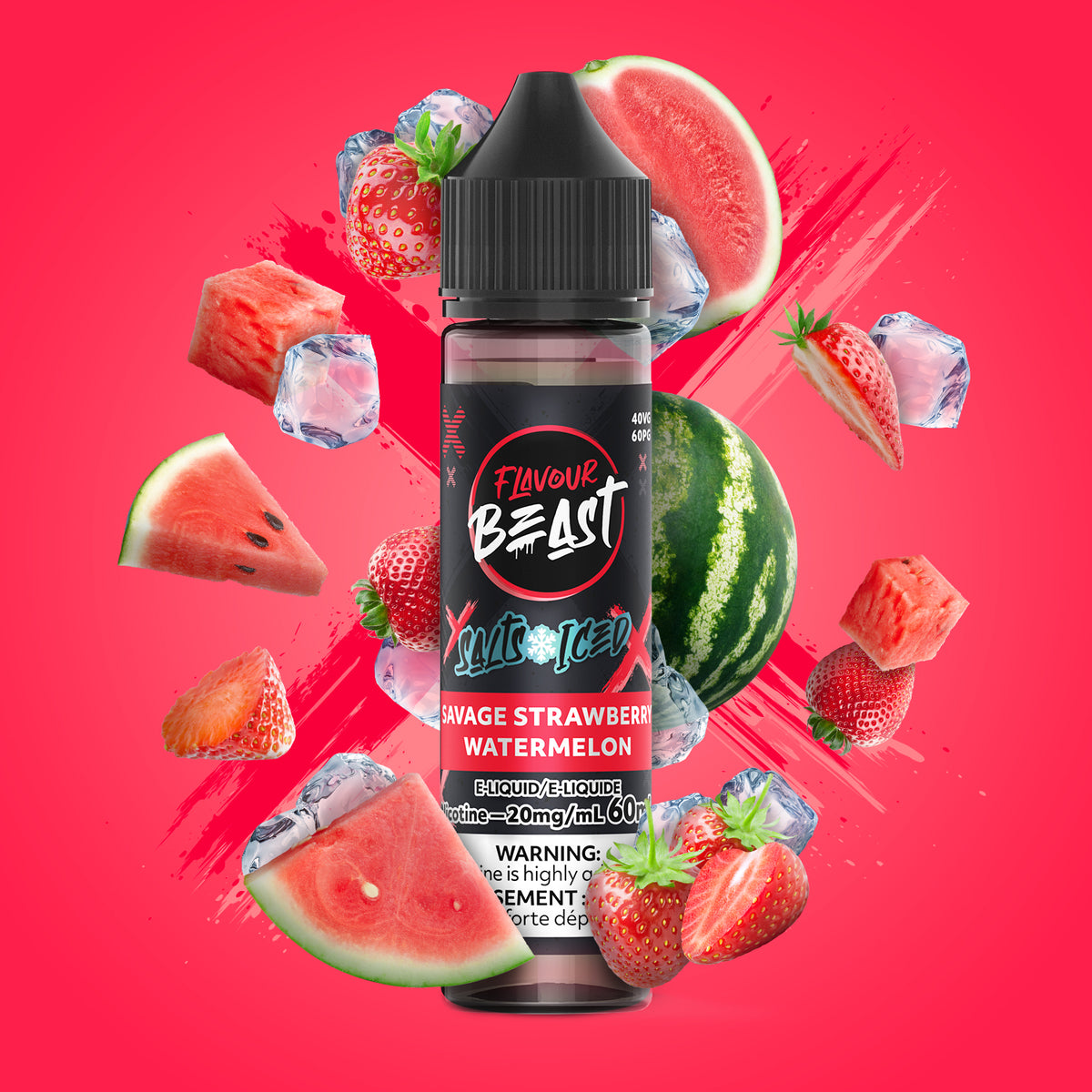 Strawberry Watermelon Nic Salt 60mL