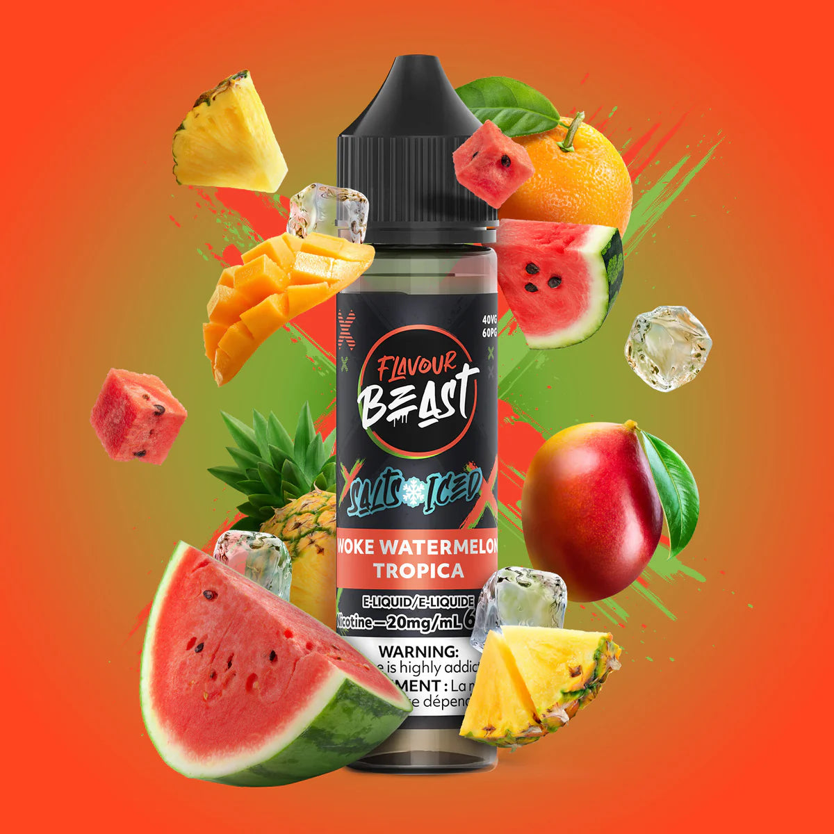 WOKE WATERMELON TROPICA - FLAVOUR BEAST SALT 60ML [PROV]