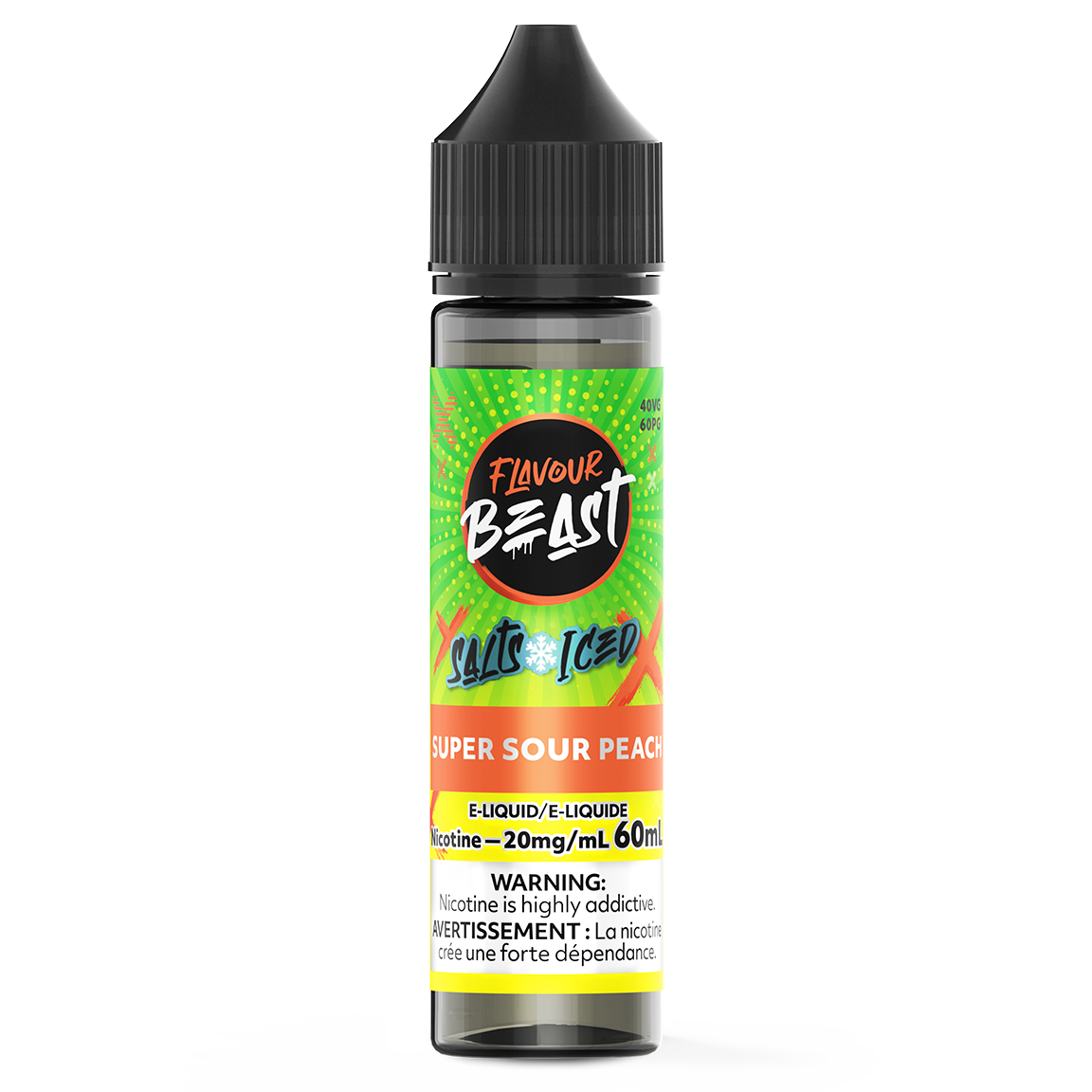 Sour Peach Iced Nic Salt 60mL