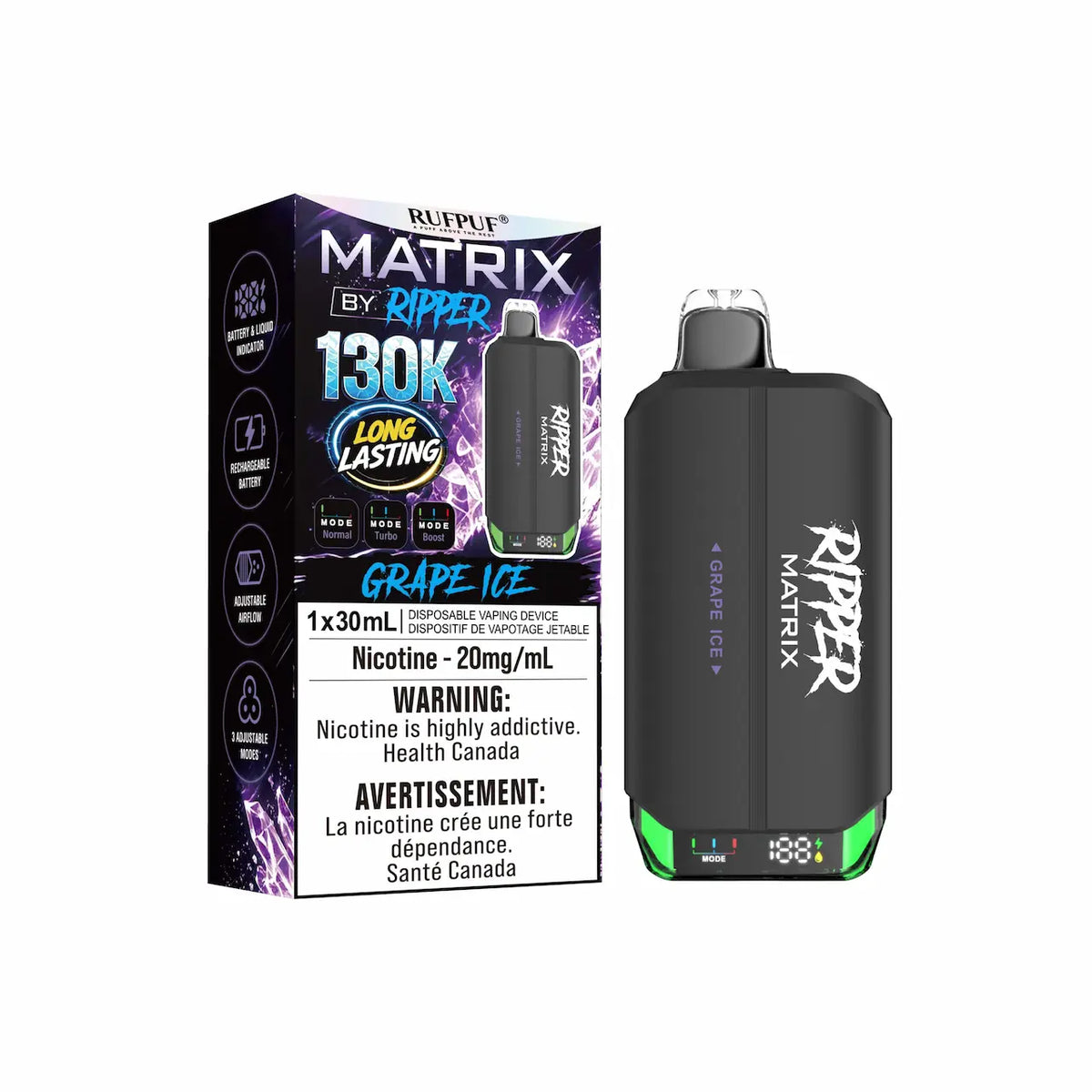 RIPPER MATRIX 130K 30ML DISPOSABLE VAPE [PROV]