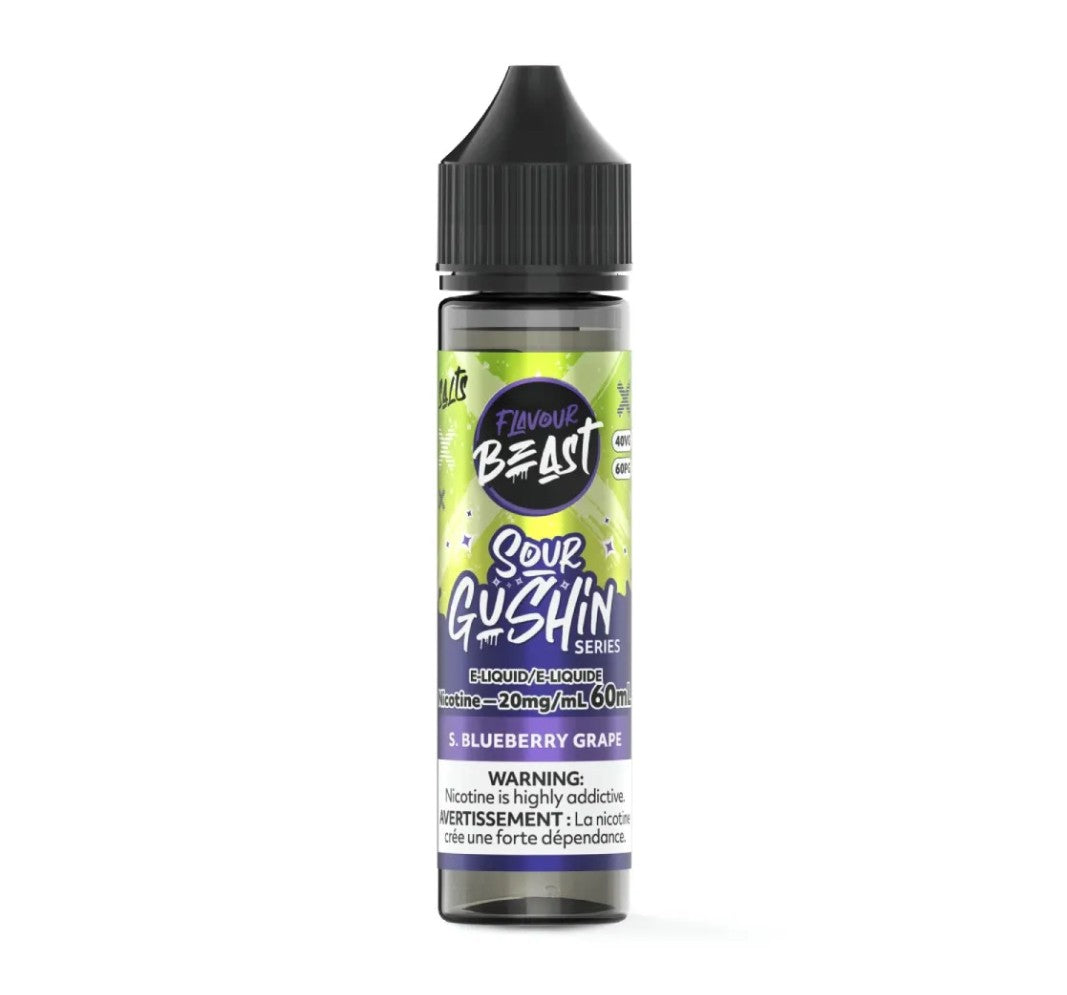 GUSHIN S. BLUEBERRY GRAPE - FLAVOUR BEAST SALTS 60ML [PROV]