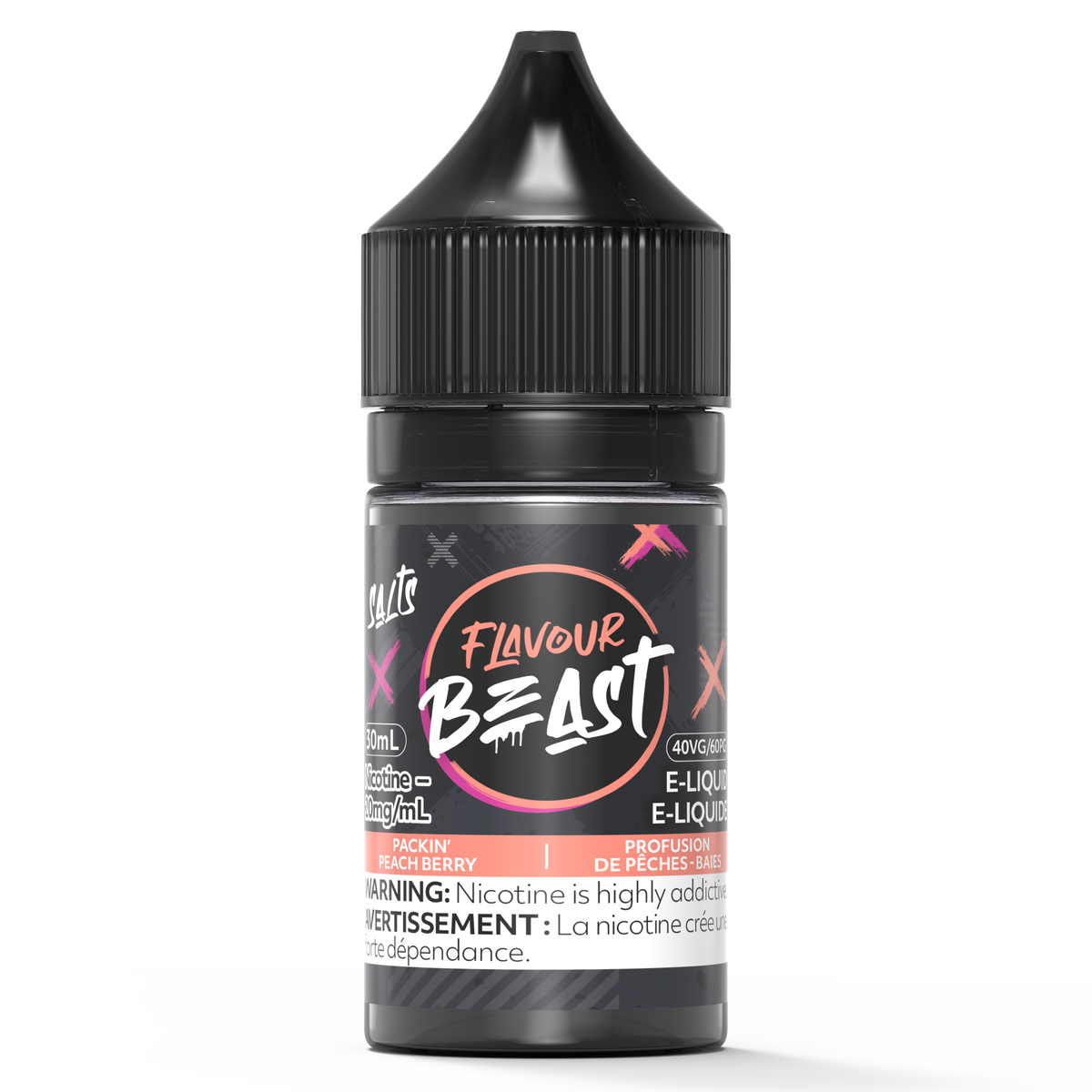 Peach Berry Flavour Beast Nic Salt 30mL