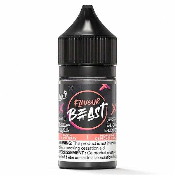 PACKIN' PEACH BERRY - FLAVOUR BEAST E-LIQUID 30ML (NICOTINE FREE) [PROV]