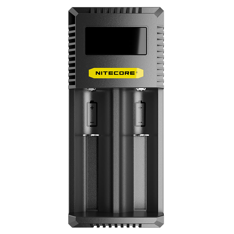 Nitecore battery charger on a white background