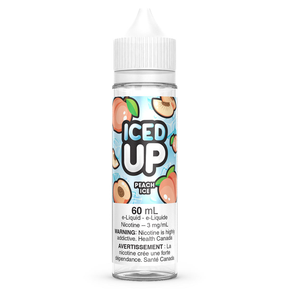 PEACH ICE - ICED UP 60ML-ICED UP E-LIQUID-Gas City Vapes