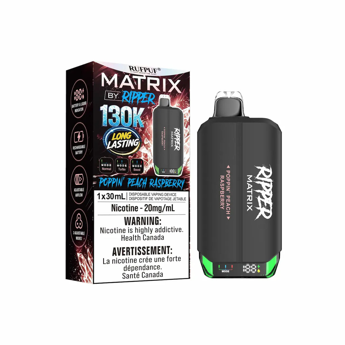RIPPER MATRIX 130K 30ML DISPOSABLE VAPE [PROV]