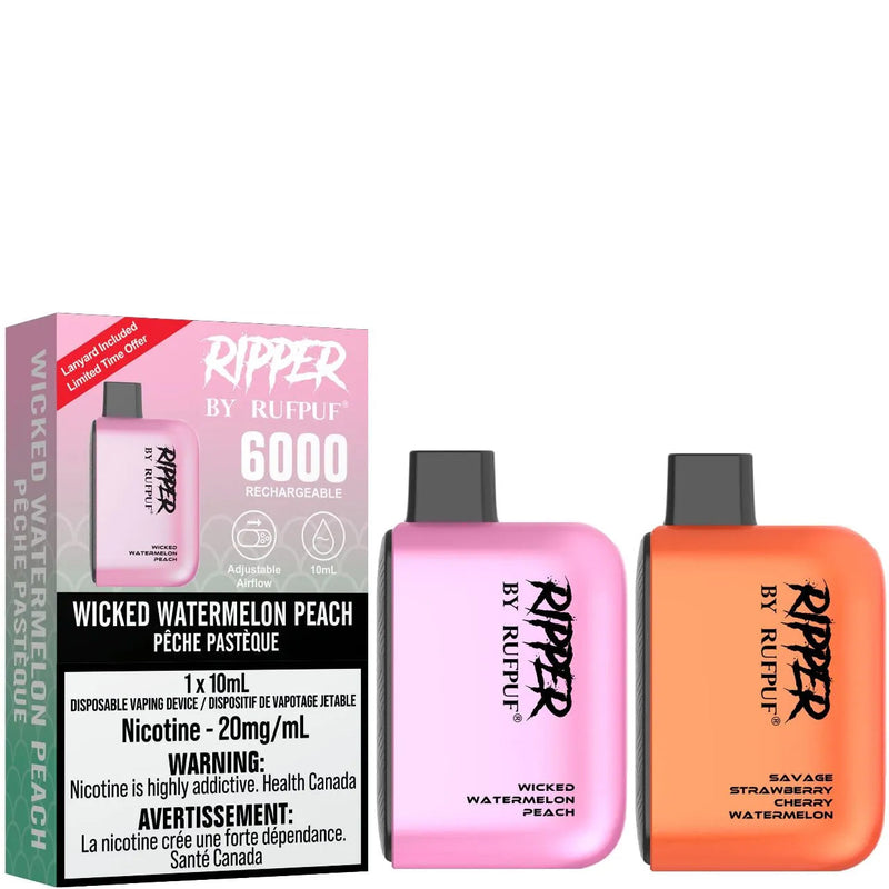 RUFPUF RIPPER 6000 DISPOSABLE-RUFPUF DISPOSABLES-Gas City Vapes