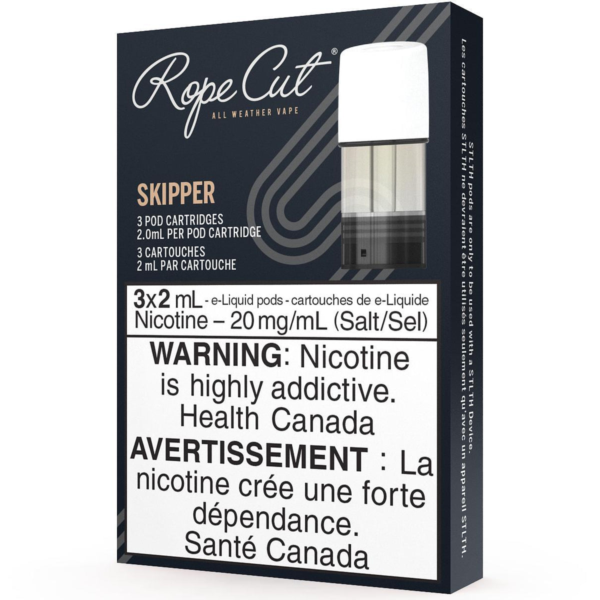 SKIPPER BY ROPE CUT STLTH POD (3 PACK)-STLTH-Gas City Vapes
