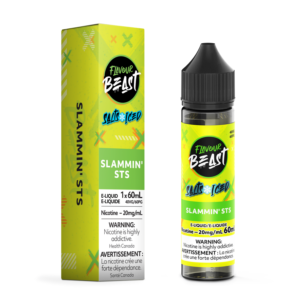 SLAMMIN' STS ICED - FLAVOUR BEAST SALT 60ML-FLAVOUR BEAST SALTS-Gas City Vapes