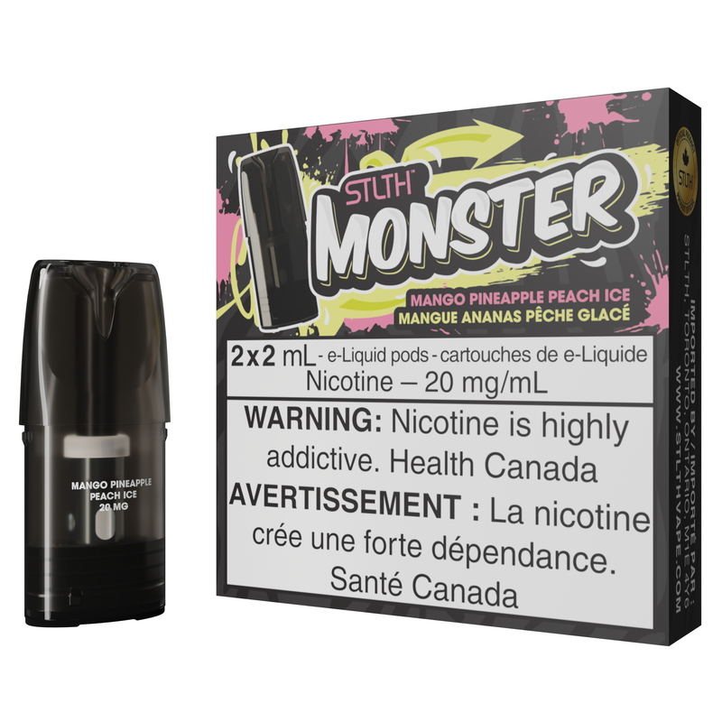 STLTH MONSTER POD PACK - MANGO PINEAPPLE PEACH ICE-STLTH-Gas City Vapes