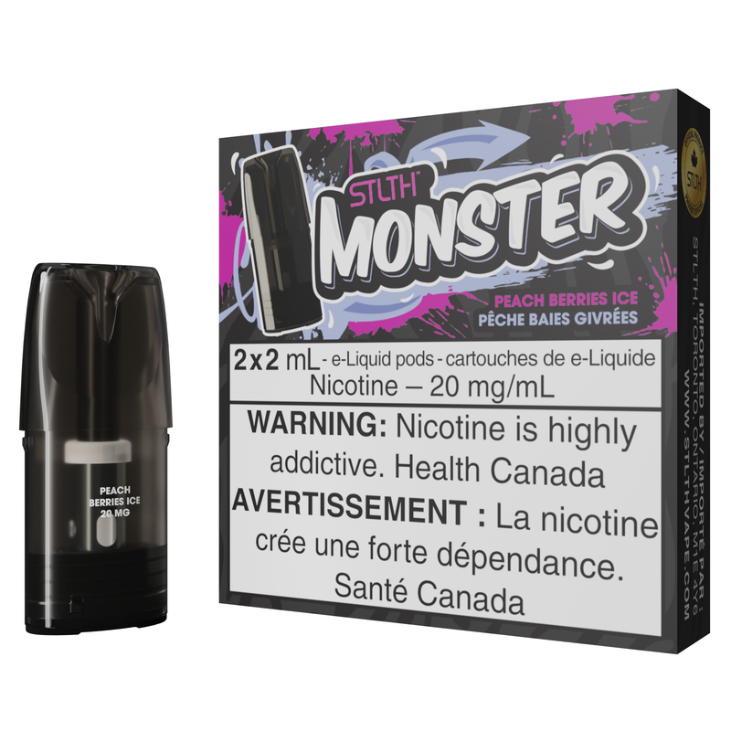 STLTH MONSTER POD PACK - PEACH BERRIES ICE-STLTH-Gas City Vapes