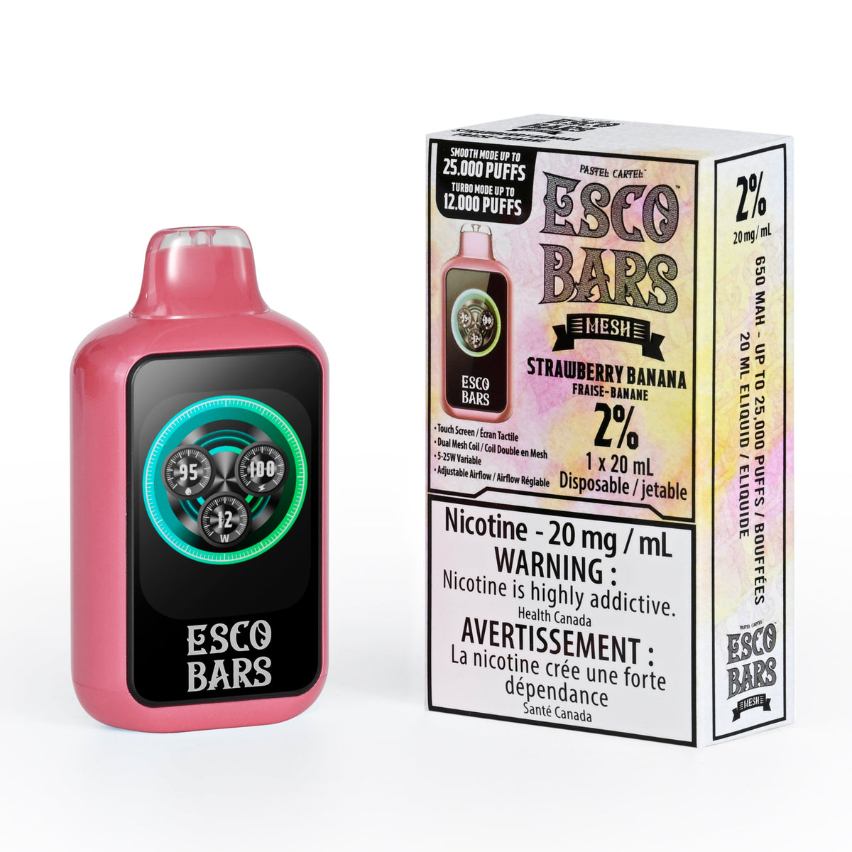 ESCO BAR STRAWBERRY BANANA DISPOSABLE VAPE