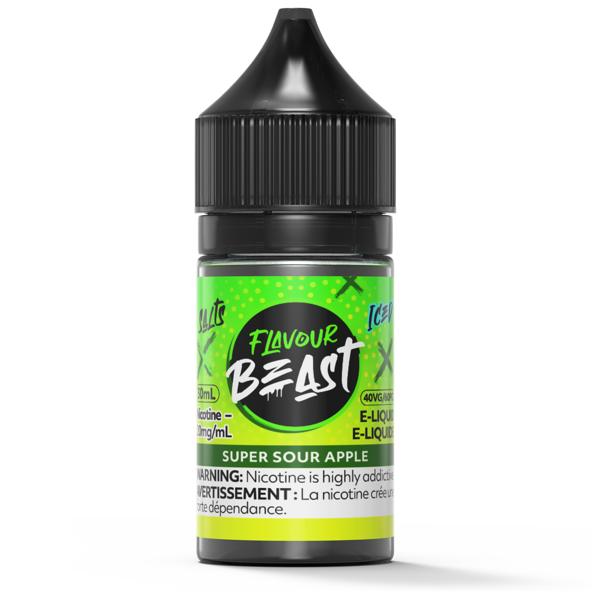 SUPER SOUR APPLE - FLAVOUR BEAST SALT 30ML-FLAVOUR BEAST SALTS-Gas City Vapes