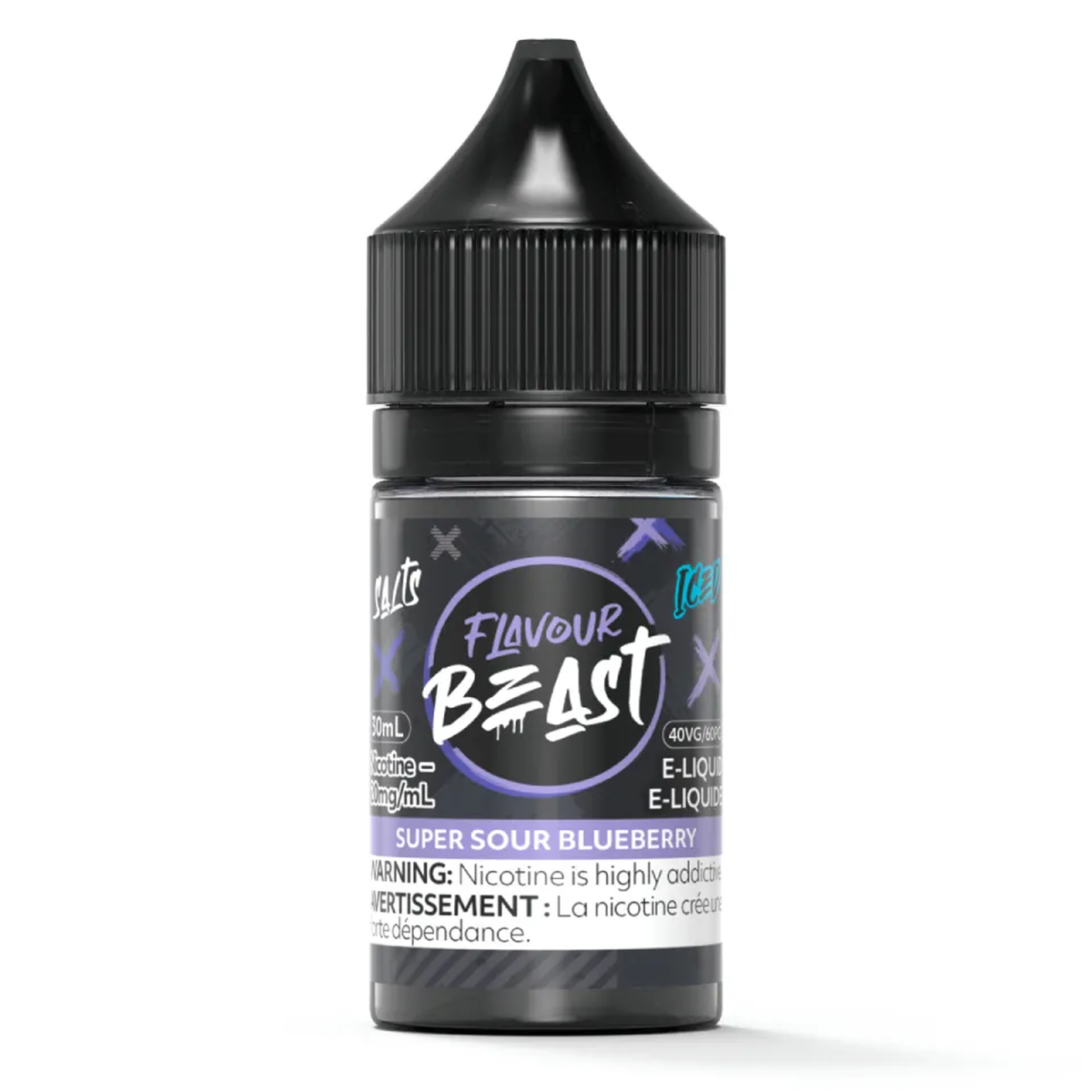 Blueberry Iced Flavour Beast Nic Salt 30mL