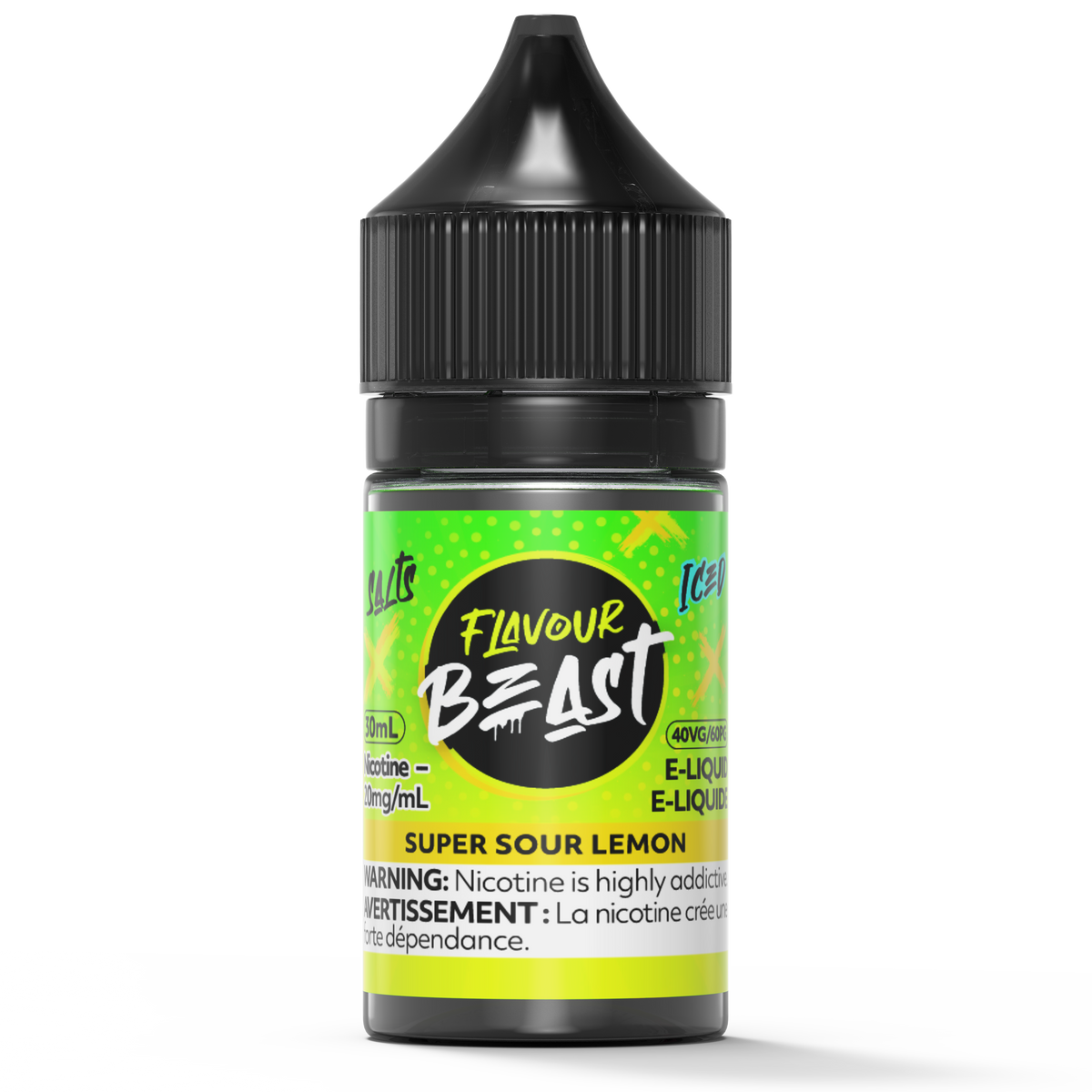 SUPER SOUR LEMON - FLAVOUR BEAST SALT 30ML-FLAVOUR BEAST SALTS-Gas City Vapes