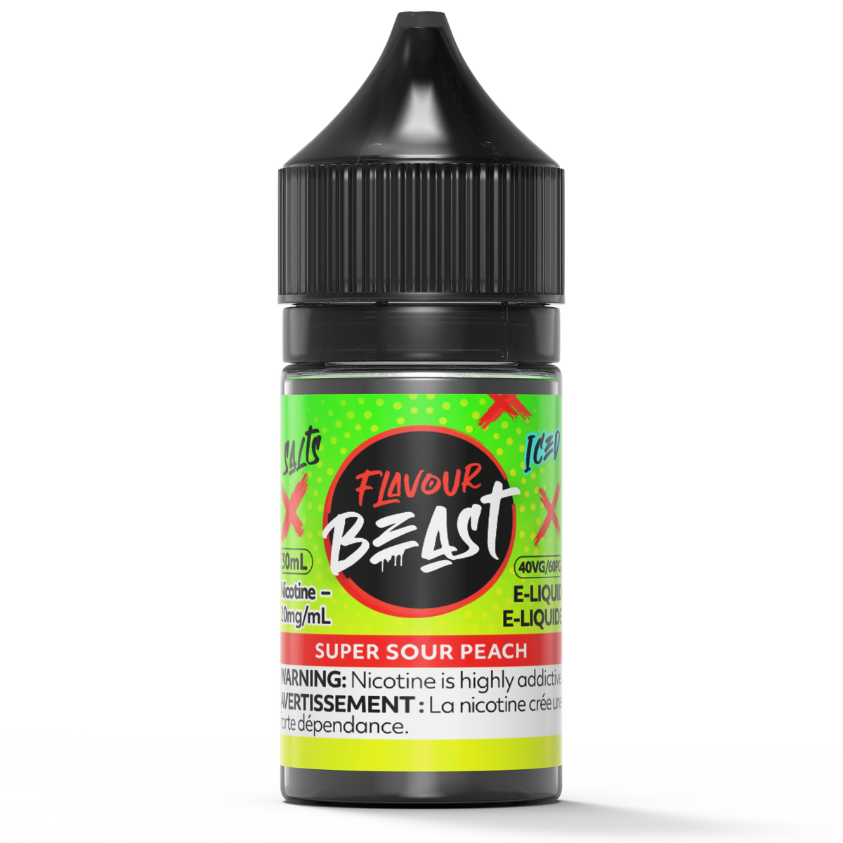 SUPER SOUR PEACH - FLAVOUR BEAST SALT 30ML-FLAVOUR BEAST SALTS-Gas City Vapes