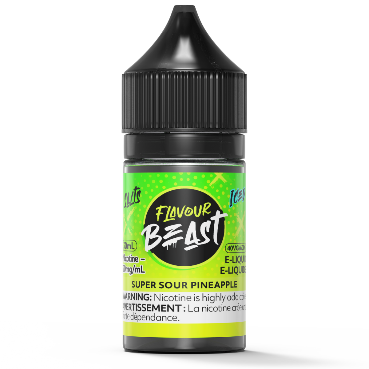SUPER SOUR PINEAPPLE - FLAVOUR BEAST SALT 30ML-FLAVOUR BEAST SALTS-Gas City Vapes