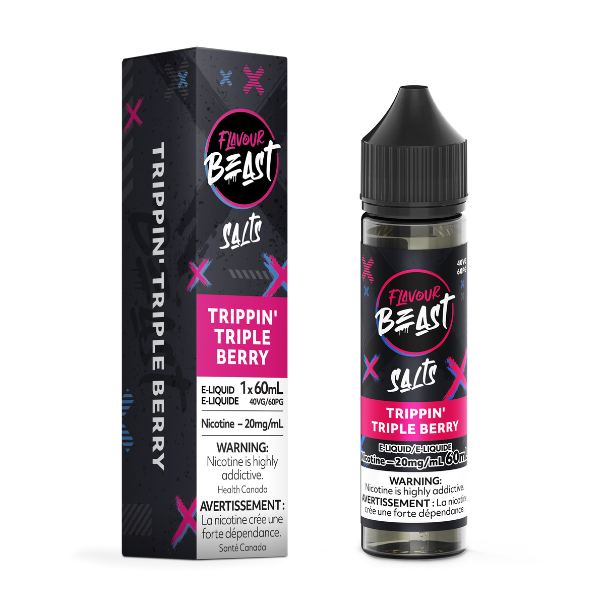 Triple Berry Flavour Beast Nic Salt 60mL