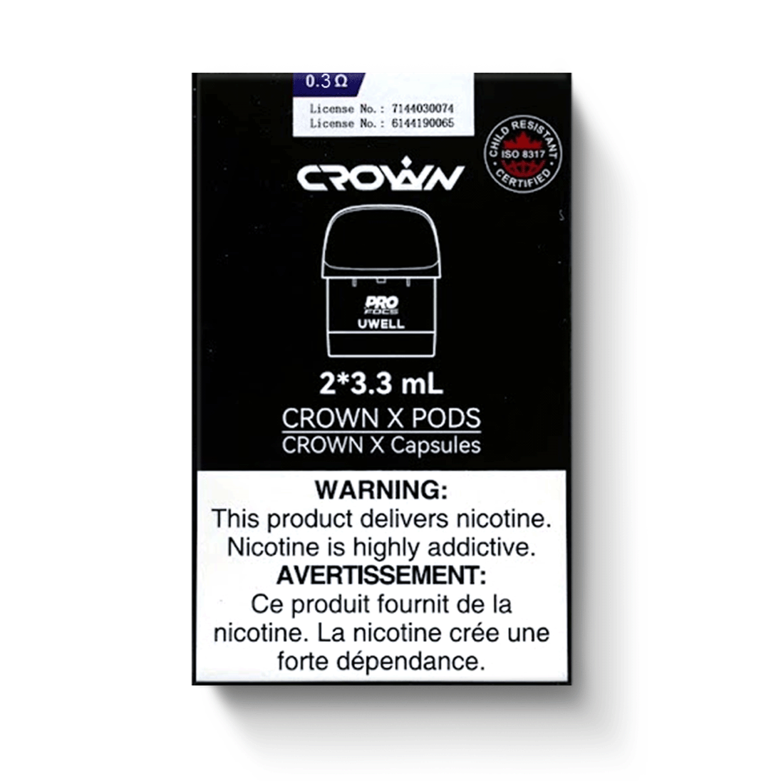 UWELL CROWN X REPLACEMENT POD (2 PACK)-UWELL-Gas City Vapes