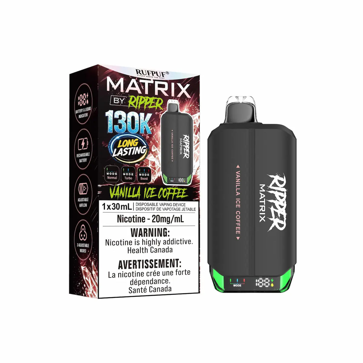 RIPPER MATRIX 130K 30ML DISPOSABLE VAPE [PROV]