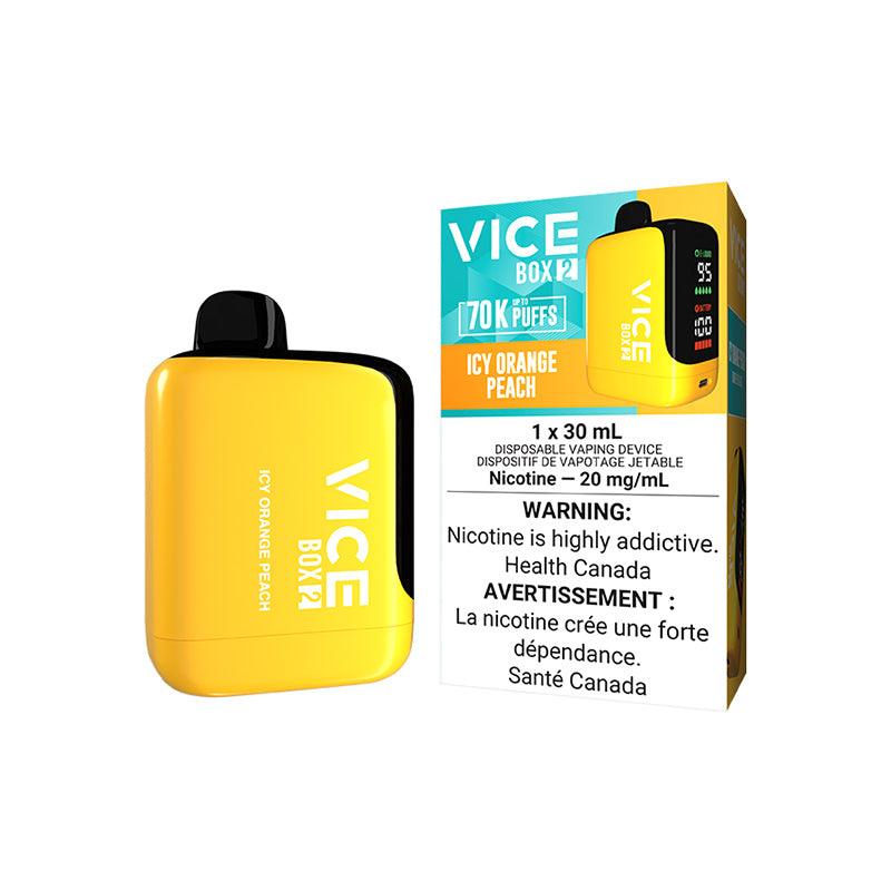 Ice Orange Peach VICE BOX 2 disposable vape