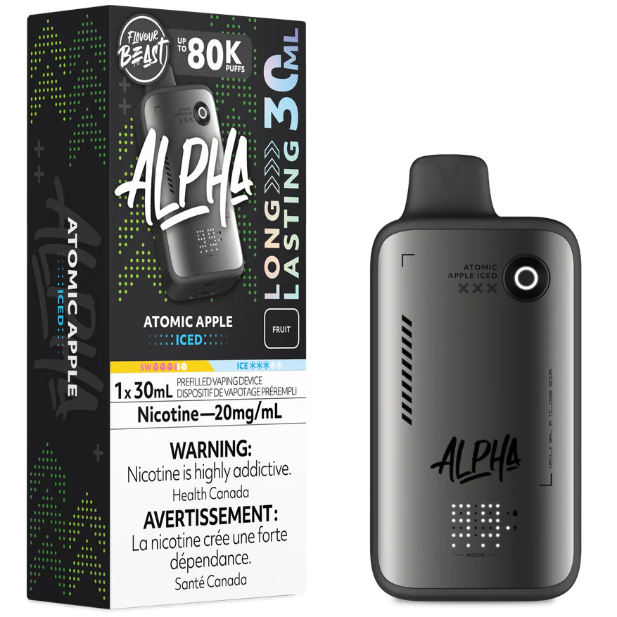 Atomic Apple Iced Flavour Beast Alpha 30mL Disposable